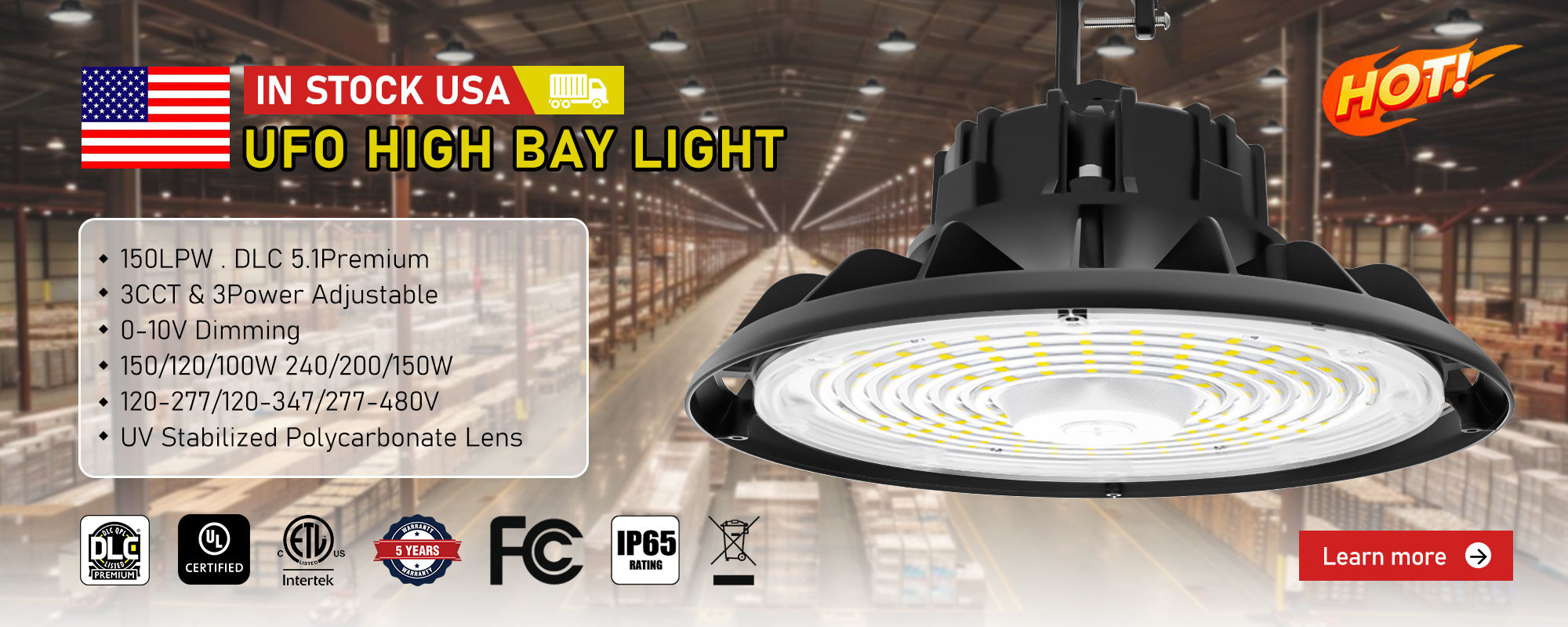 chất lượng Đèn LED UFO Highbay nhà máy sản xuất
