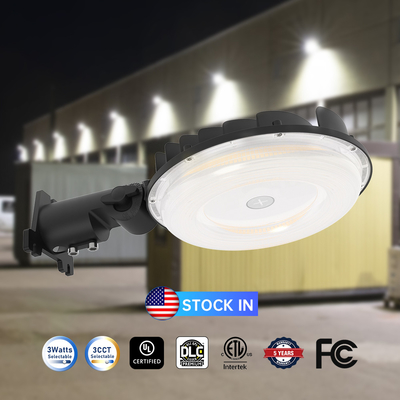 Đèn chậu 100W LED 12000 Lumens Đèn cảm biến pin quang từ hoàng hôn đến bình minh IP65 UL DLC cUL được phê duyệt