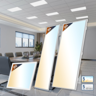 30W 40W 50W 60W 72W Đèn bảng điều khiển LED Không nhấp nháy SMD2835 Chip ETL DLC 5.1 2x2' 2x4' 3000K 4000K 5000K