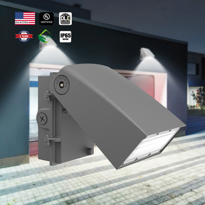 UL / DLC LED Wall Pack Light With Photocell 30/40/50K Có thể chọn 5600lm 11200lm 11200lm Điều chỉnh