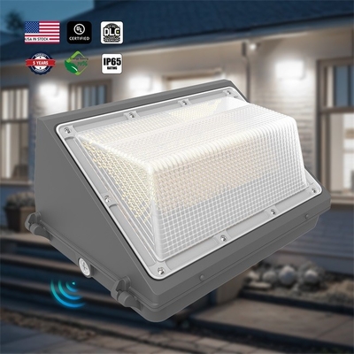 DLC UL chất lượng cao 120W ngoài trời chống nước LED Wall Pack ánh sáng thân nhôm Pohotocell cho chứng nhận Garden Street